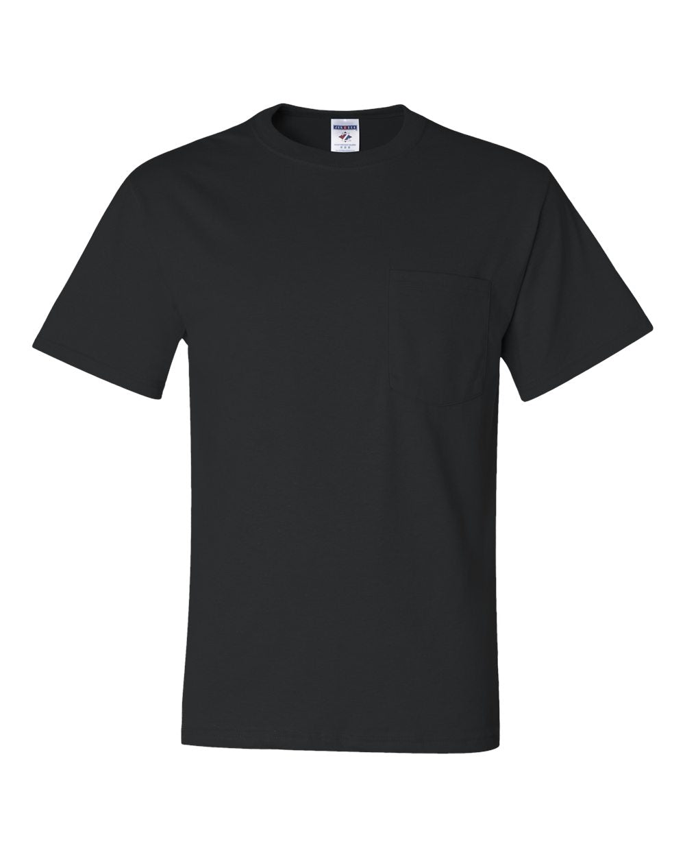 Unisex Dri-Power® 50/50 Pocket T-Shirt - Front - B07235503 - Black