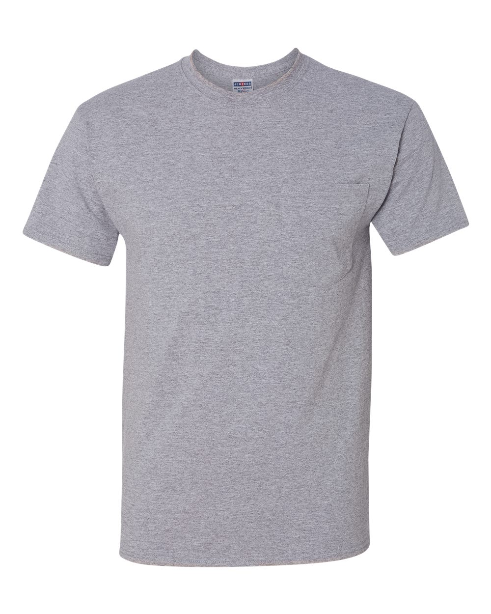 Unisex Dri-Power® 50/50 Pocket T-Shirt - Front - B07235583 - Oxford