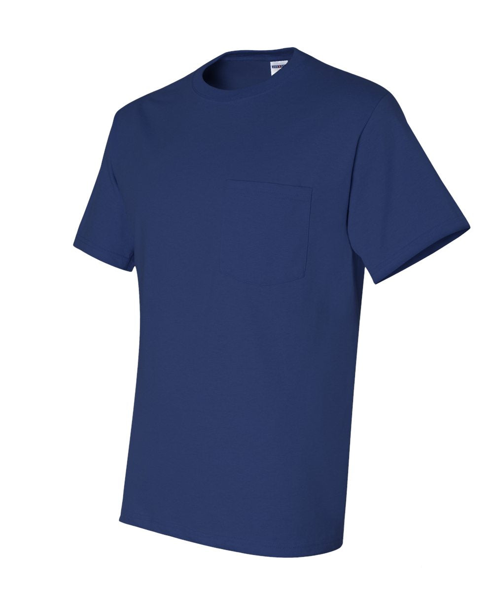 Unisex Dri-Power® 50/50 Pocket T-Shirt - Side - B07235753 - Royal