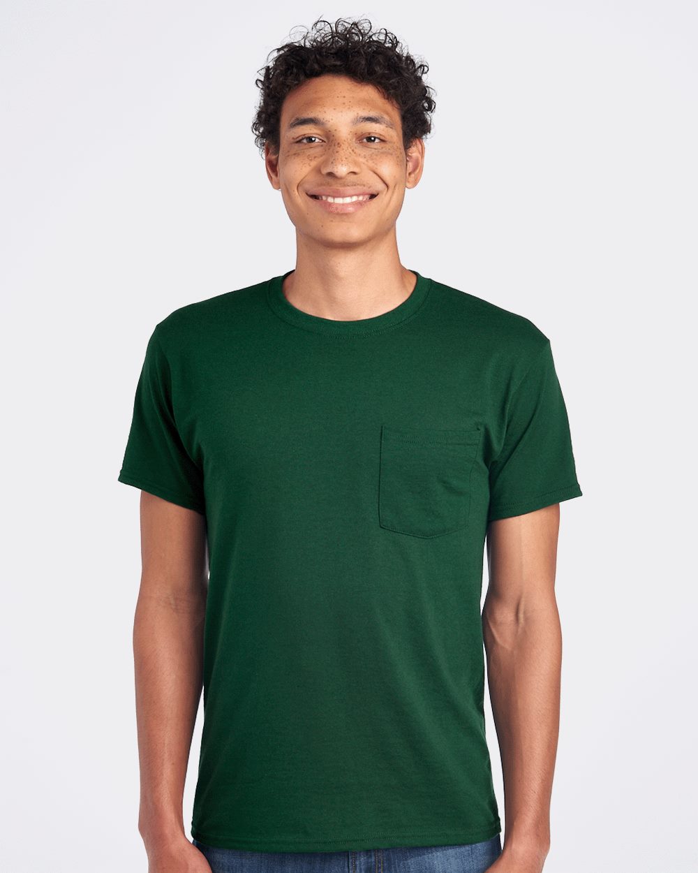 Unisex Dri-Power® 50/50 Pocket T-Shirt - styleImage