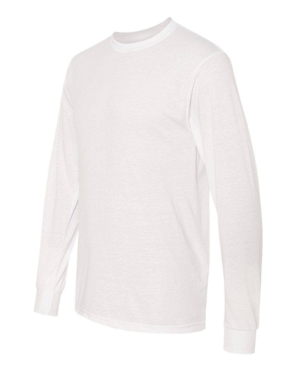 Unisex Dri-Power® Performance Long Sleeve T-Shirt - Side - B85535003 - White