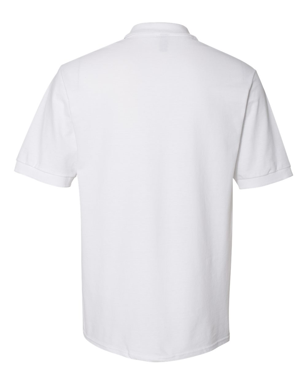 Men's 100% Ring-Spun Cotton Piqué Polo - Back - B54335003 - White