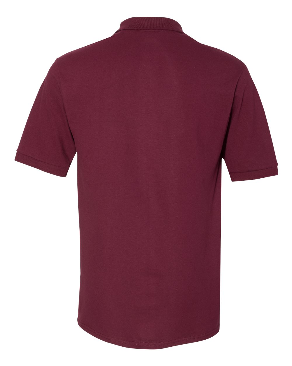 Men's 100% Ring-Spun Cotton Piqué Polo - Back - B54335533 - Maroon