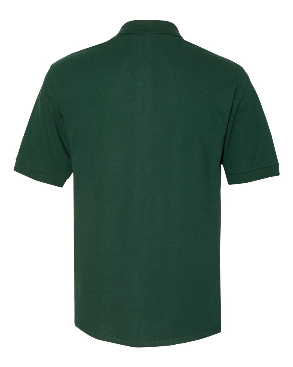 Men's 100% Ring-Spun Cotton Piqué Polo - Back - B54335543 - Forest Green