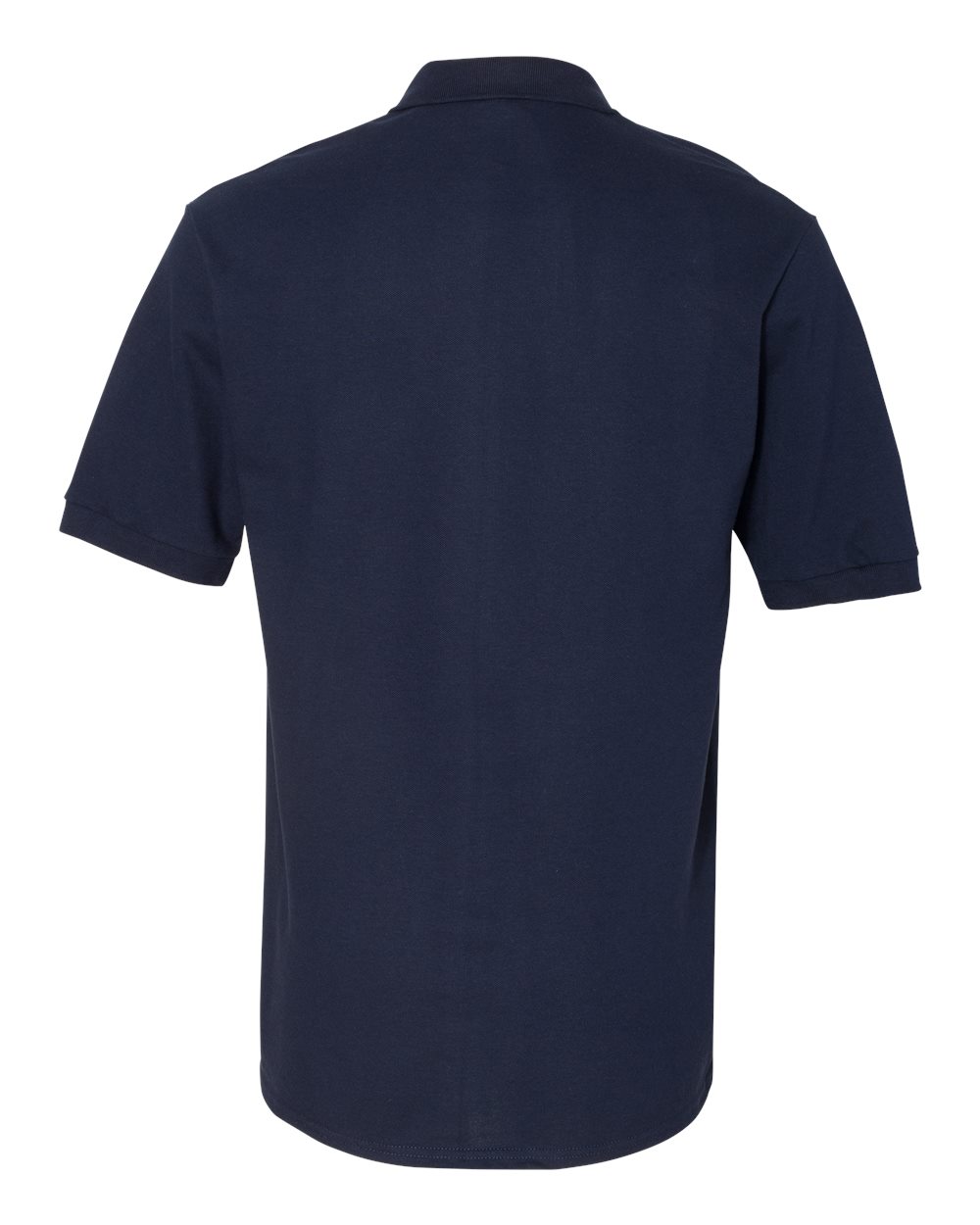 Men's 100% Ring-Spun Cotton Piqué Polo - Back - B54335653 - J. Navy
