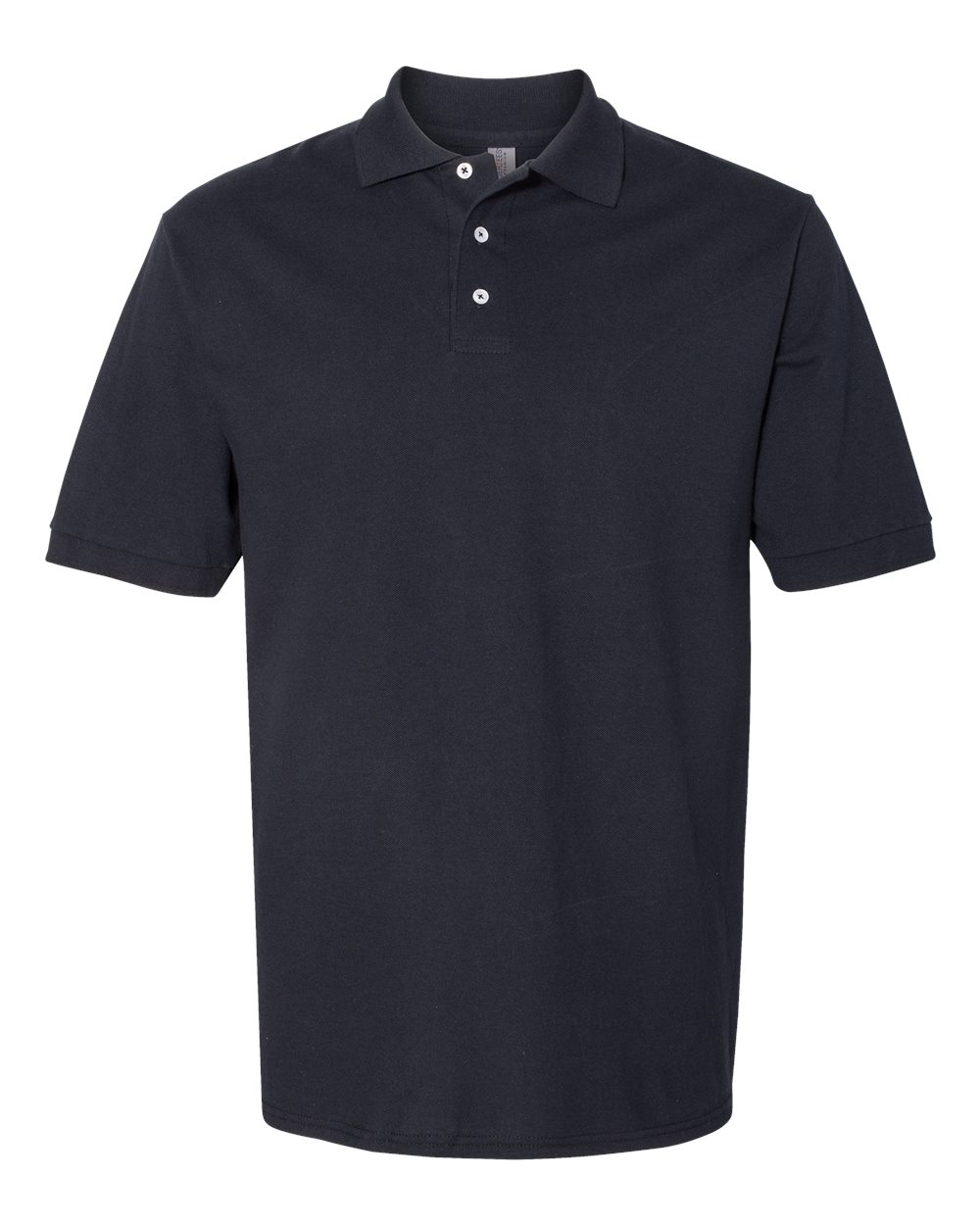 Men's 100% Ring-Spun Cotton Piqué Polo - Front - B54335503 - Black