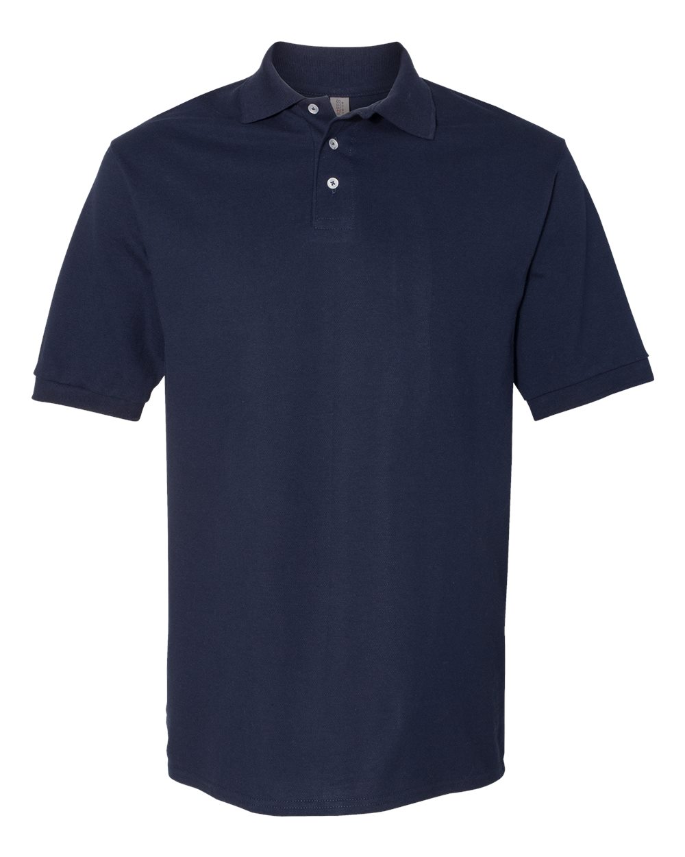 Men's 100% Ring-Spun Cotton Piqué Polo - Front - B54335653 - J. Navy