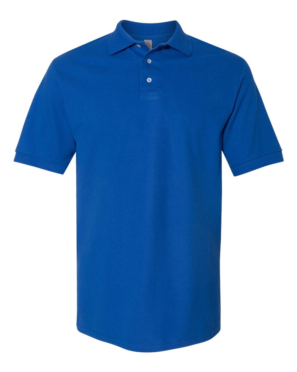 Men's 100% Ring-Spun Cotton Piqué Polo - Front - B54335753 - Royal