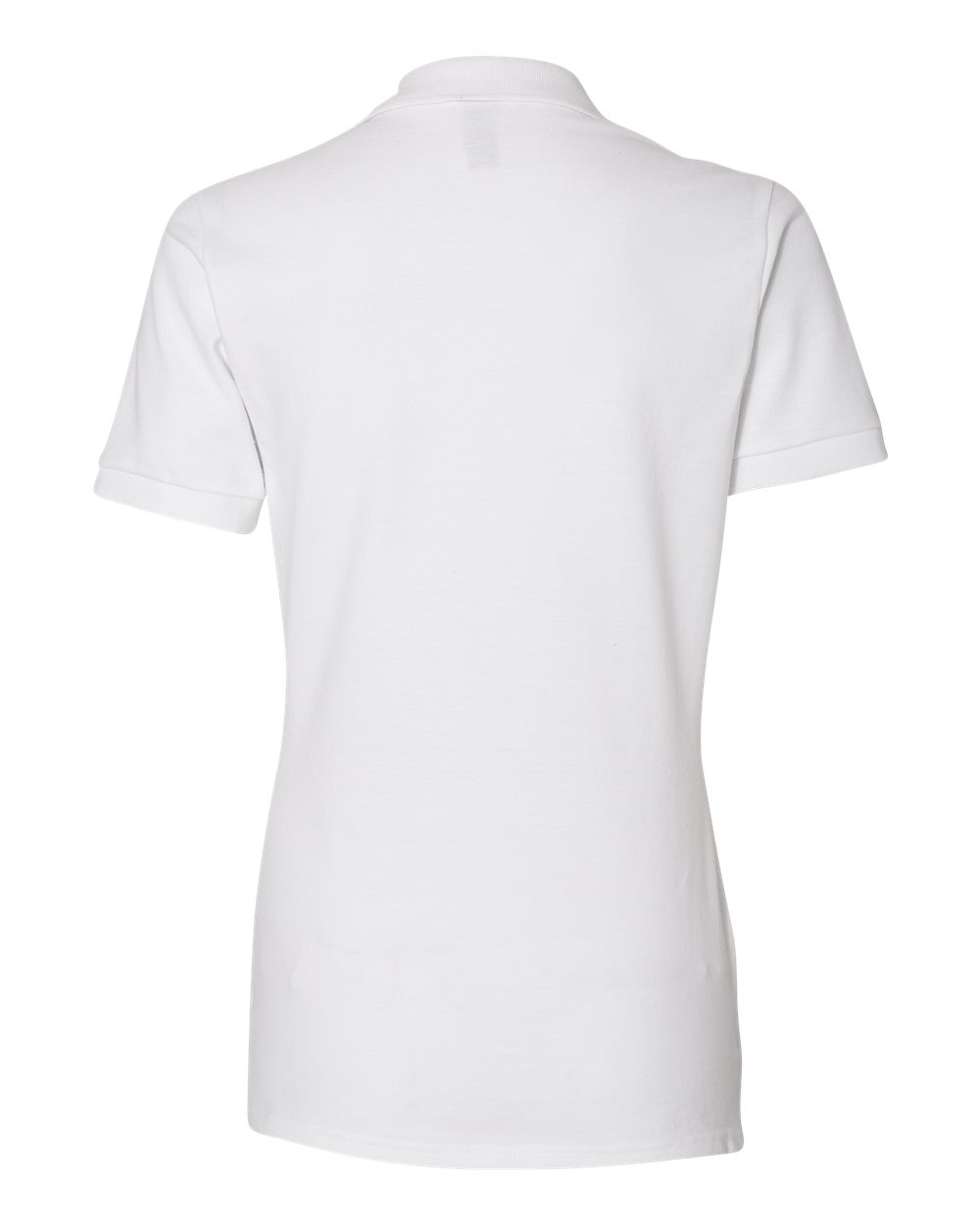 Women's 100% Ring-Spun Cotton Piqué Polo - Back - B54435003 - White