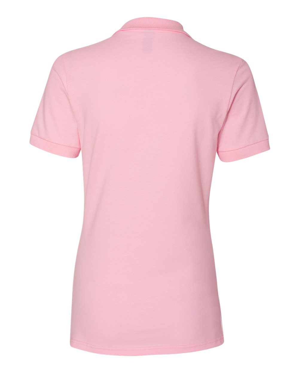 Women's 100% Ring-Spun Cotton Piqué Polo - Back - B54435303 - Classic Pink