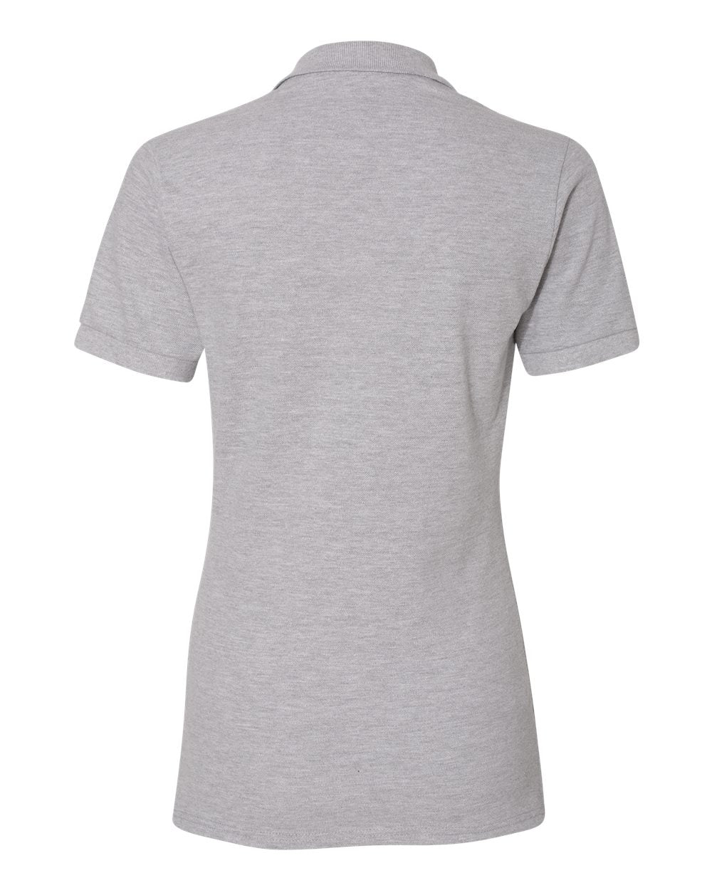 Women's 100% Ring-Spun Cotton Piqué Polo - Back - B54435583 - Athletic Heather