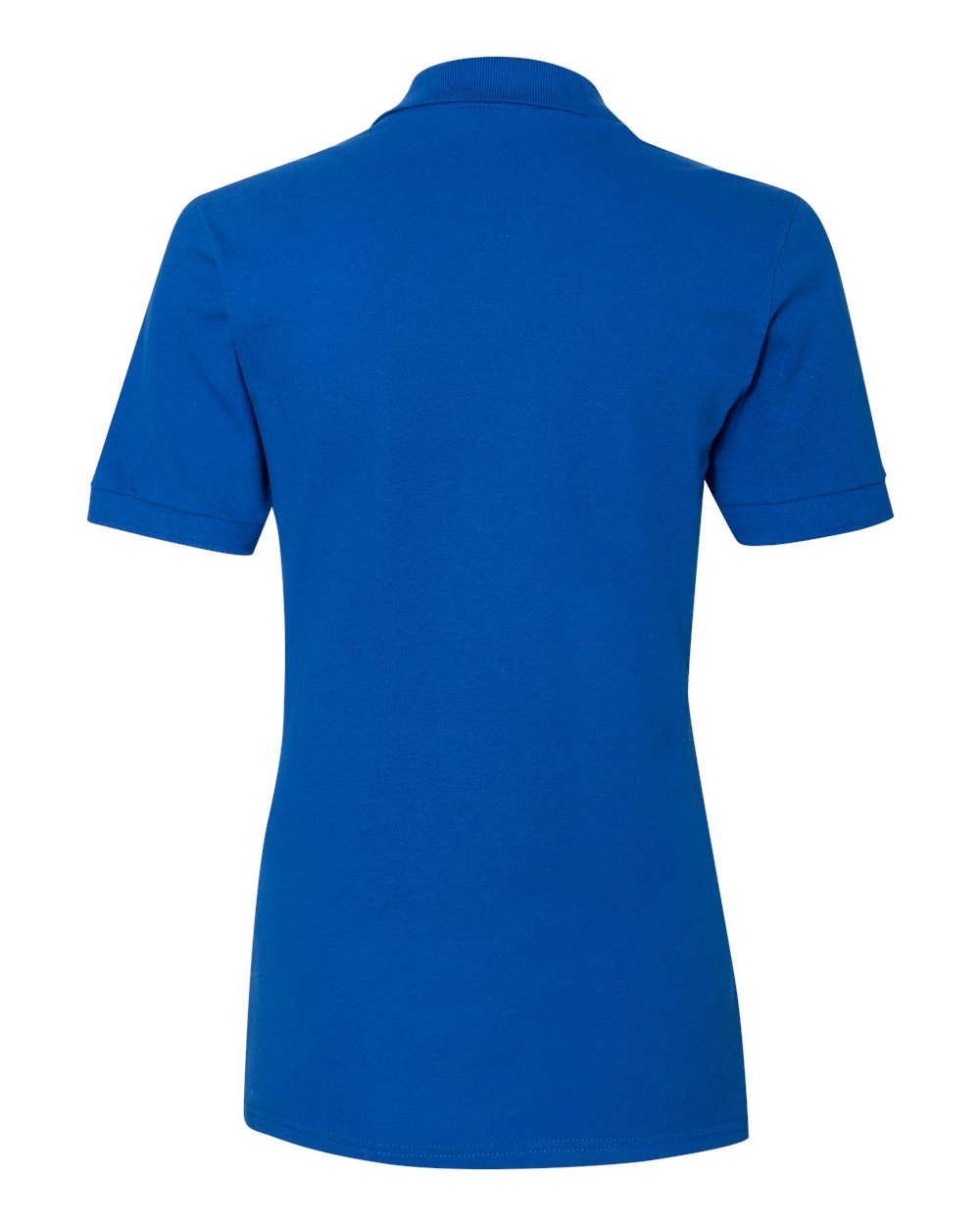 Women's 100% Ring-Spun Cotton Piqué Polo - Back - B54435753 - Royal