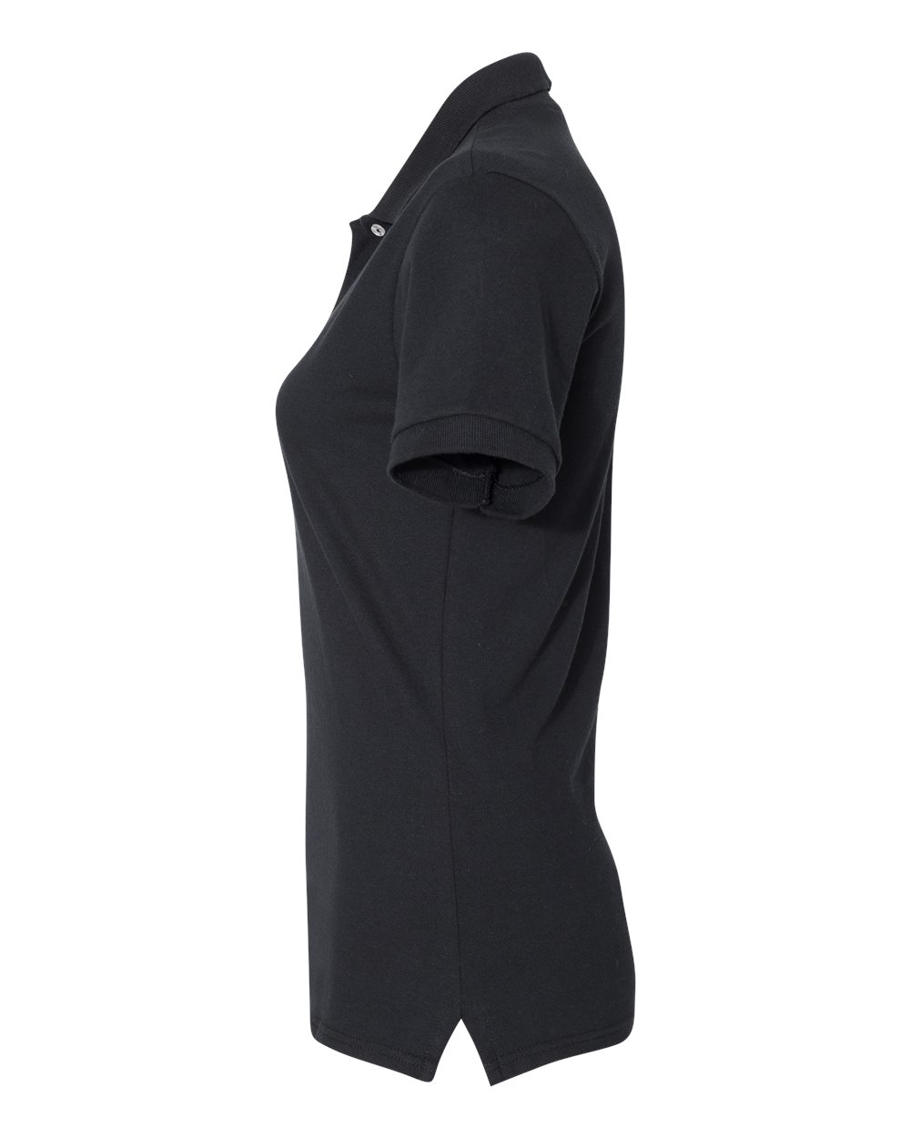 Women's 100% Ring-Spun Cotton Piqué Polo - DirectSide - B54435503 - Black