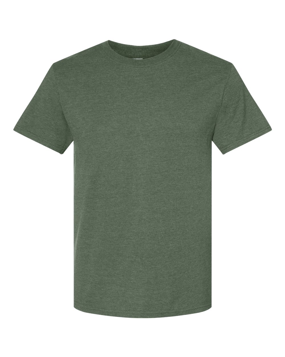 Premium Blend Ring-Spun T-Shirt - Front - B52035143 - Military Green Heather