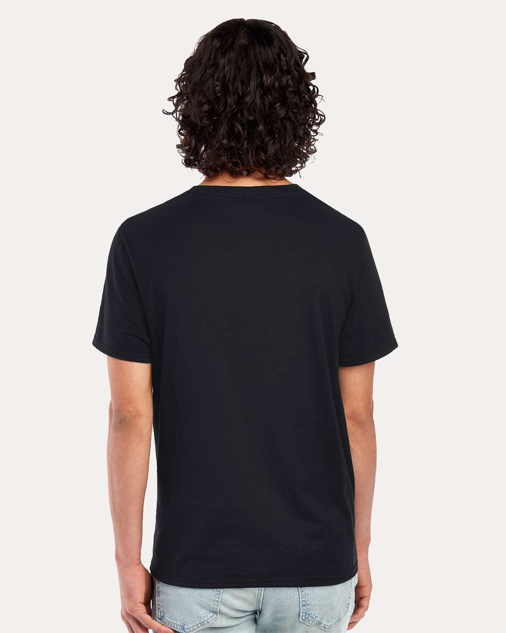Premium Blend Ring-Spun T-Shirt - OnModelBack - B52035503 - Black Ink