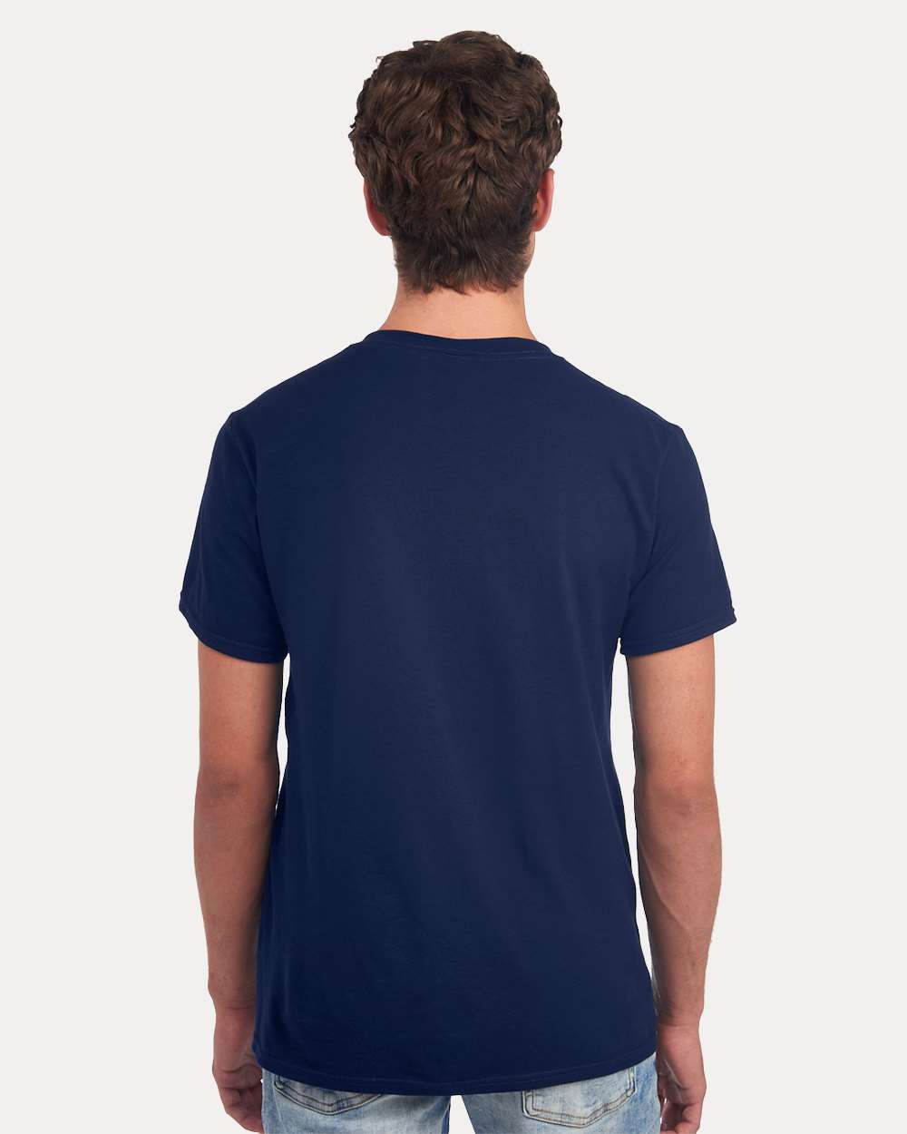 Premium Blend Ring-Spun T-Shirt - OnModelBack - B52035653 - J. Navy