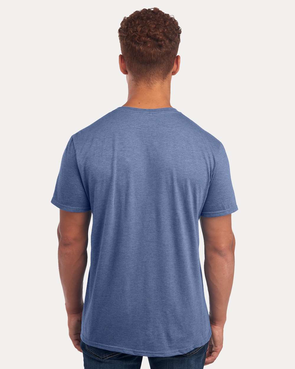 Premium Blend Ring-Spun T-Shirt - OnModelBack - B52035683 - Denim Heather