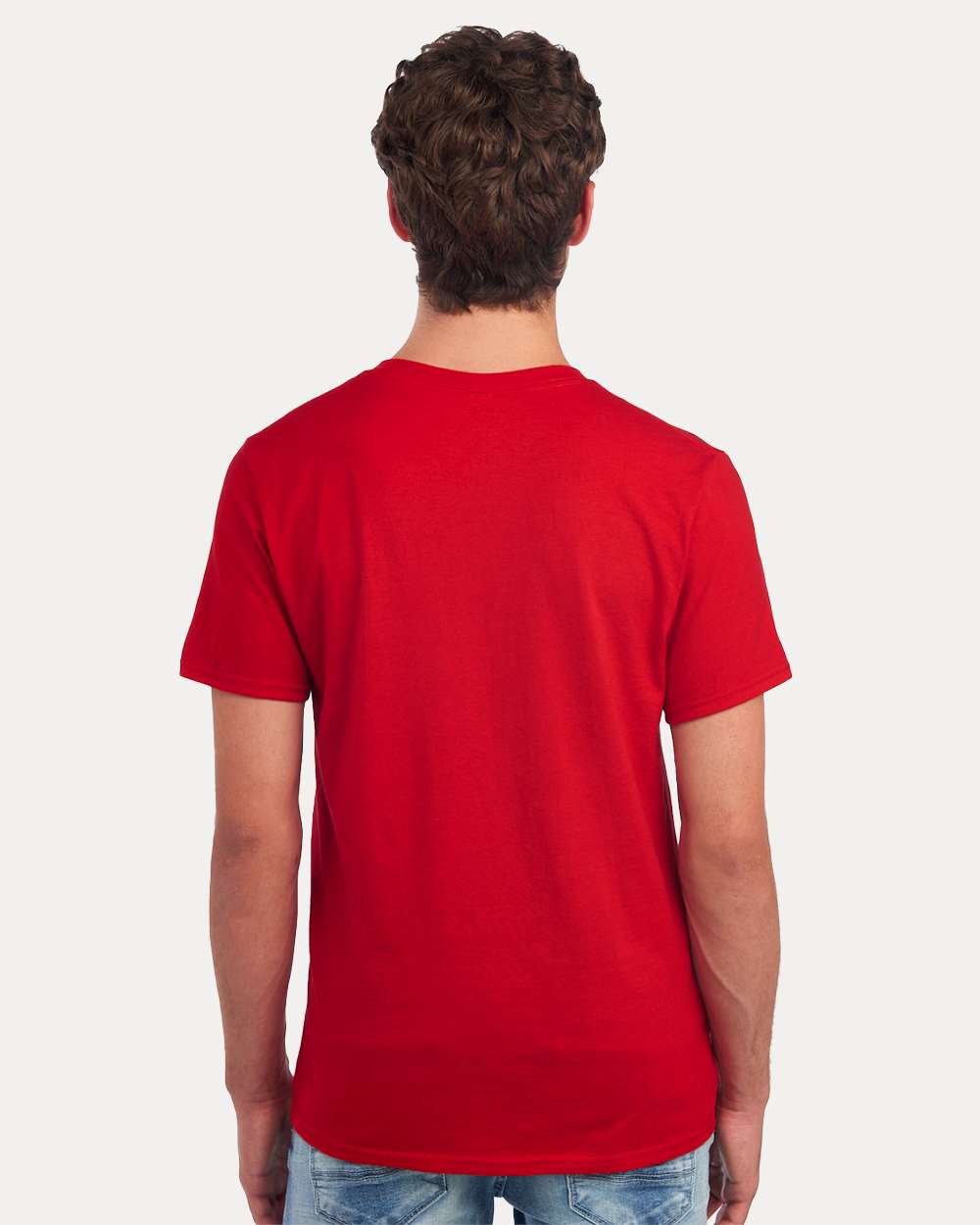 Premium Blend Ring-Spun T-Shirt - OnModelBack - B52035703 - True Red