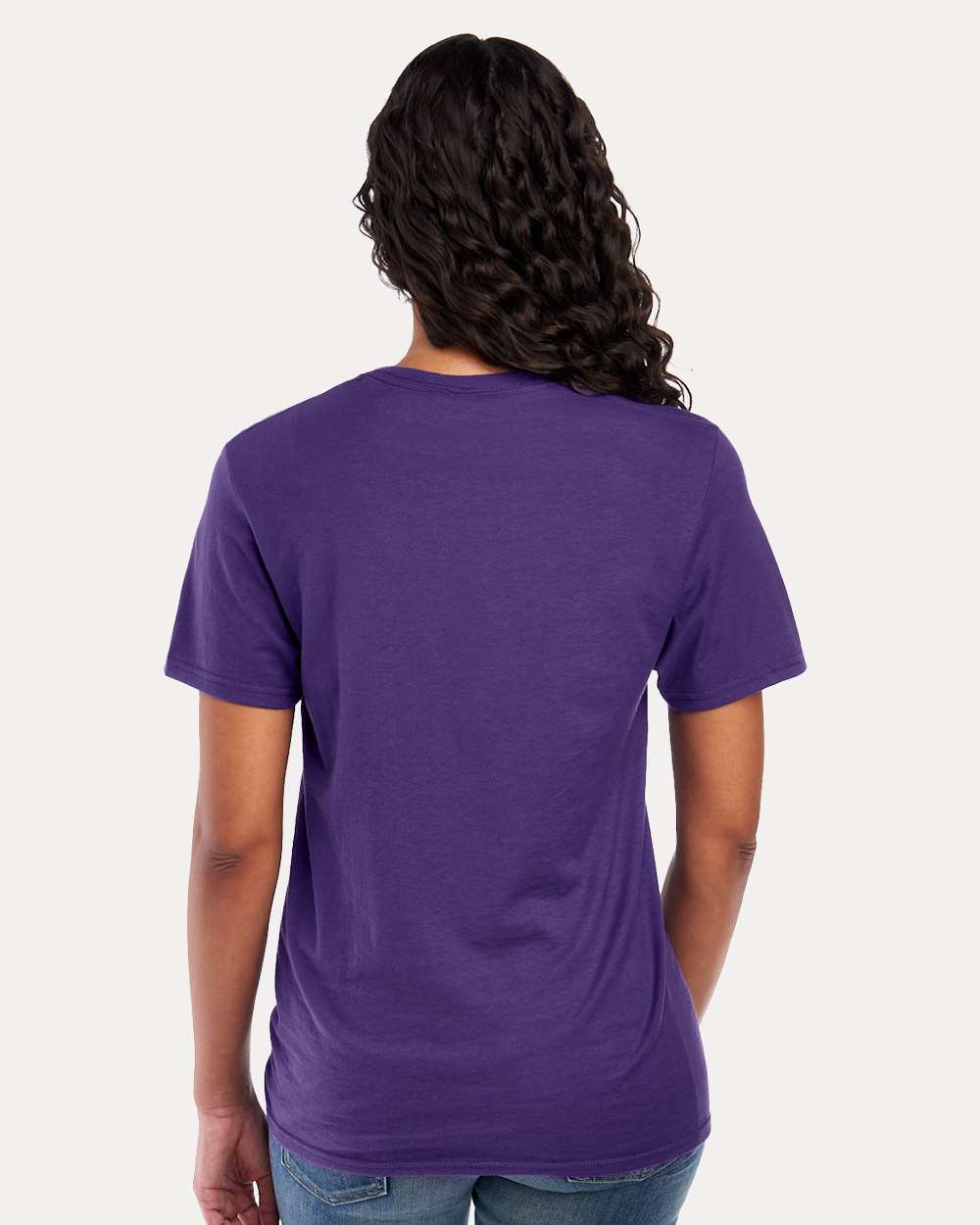 Premium Blend Ring-Spun T-Shirt - OnModelBack - B52035883 - Deep Purple