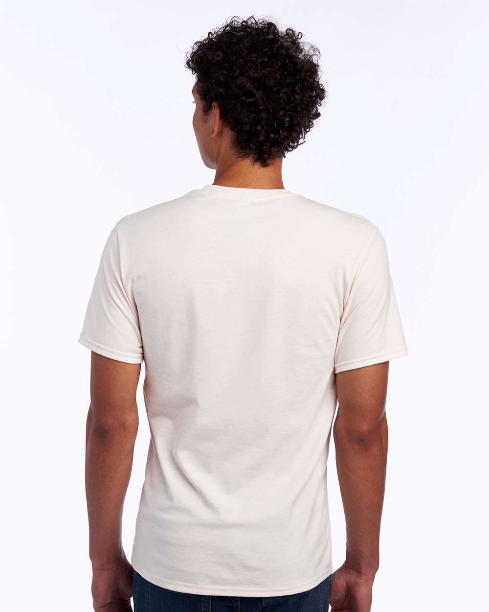 Premium Blend Ring-Spun T-Shirt - OnModelBack - B52035983 - Sweet Cream Heather