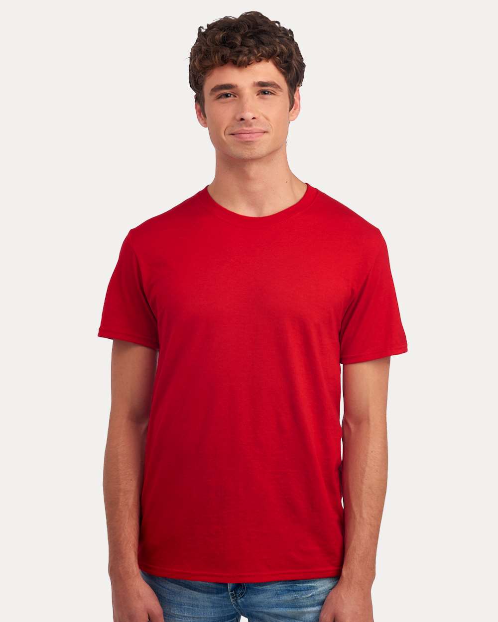 Premium Blend Ring-Spun T-Shirt - OnModelFront - B52035703 - True Red