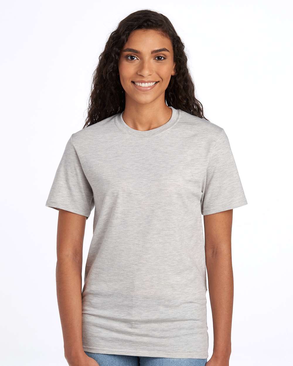 Premium Blend Ring-Spun T-Shirt - OnModelFront - B52035993 - Oatmeal Heather