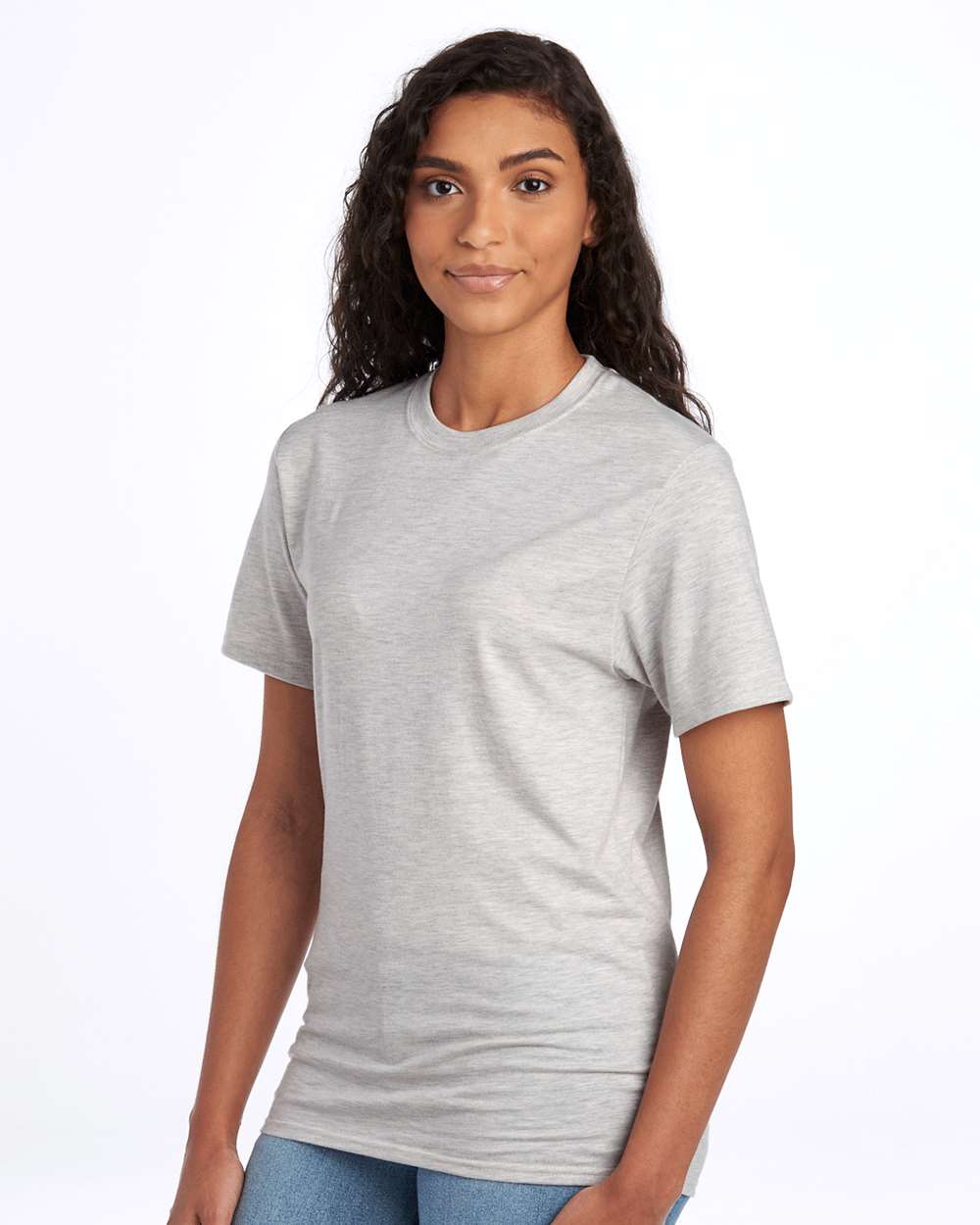 Premium Blend Ring-Spun T-Shirt - OnModelSide - B52035993 - Oatmeal Heather