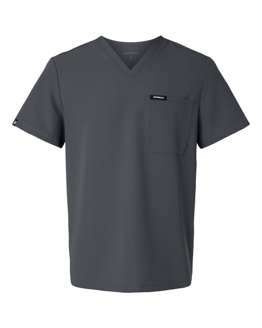 Men's Holmes Everyday 1-Pocket Scrub V-Neck Top - Front - B00045092 - Carbon Grey