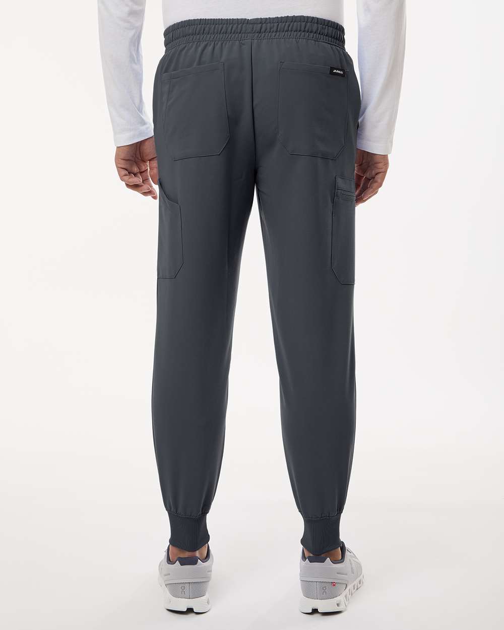 Men's Osmo 8-Pocket Scrub Joggers - OnModelBack - B00345092 - Carbon Grey