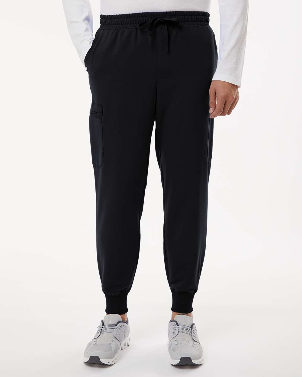Men's Osmo 8-Pocket Scrub Joggers - OnModelFront - B00345502 - Black