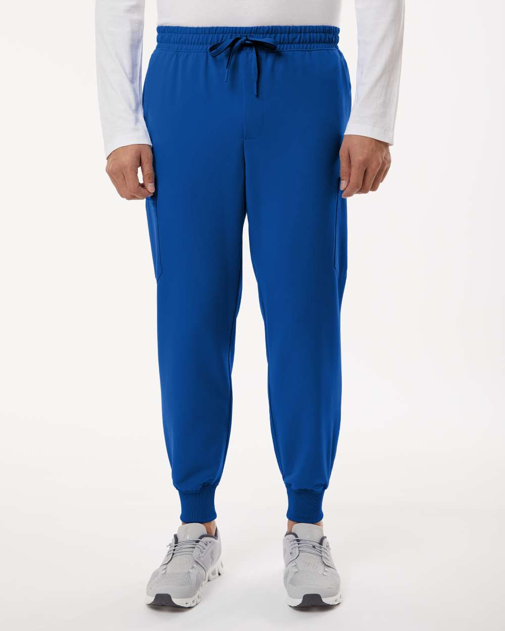 Men's Osmo 8-Pocket Scrub Joggers - OnModelFront - B00345752 - Royal Blue