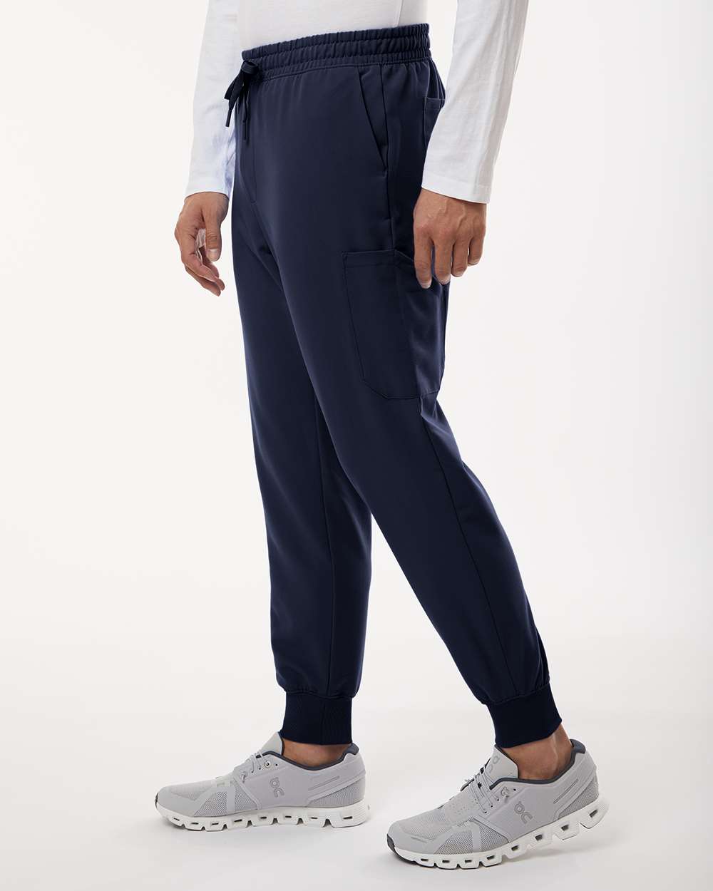 Men's Osmo 8-Pocket Scrub Joggers - OnModelSide - B00345652 - Midnight Navy