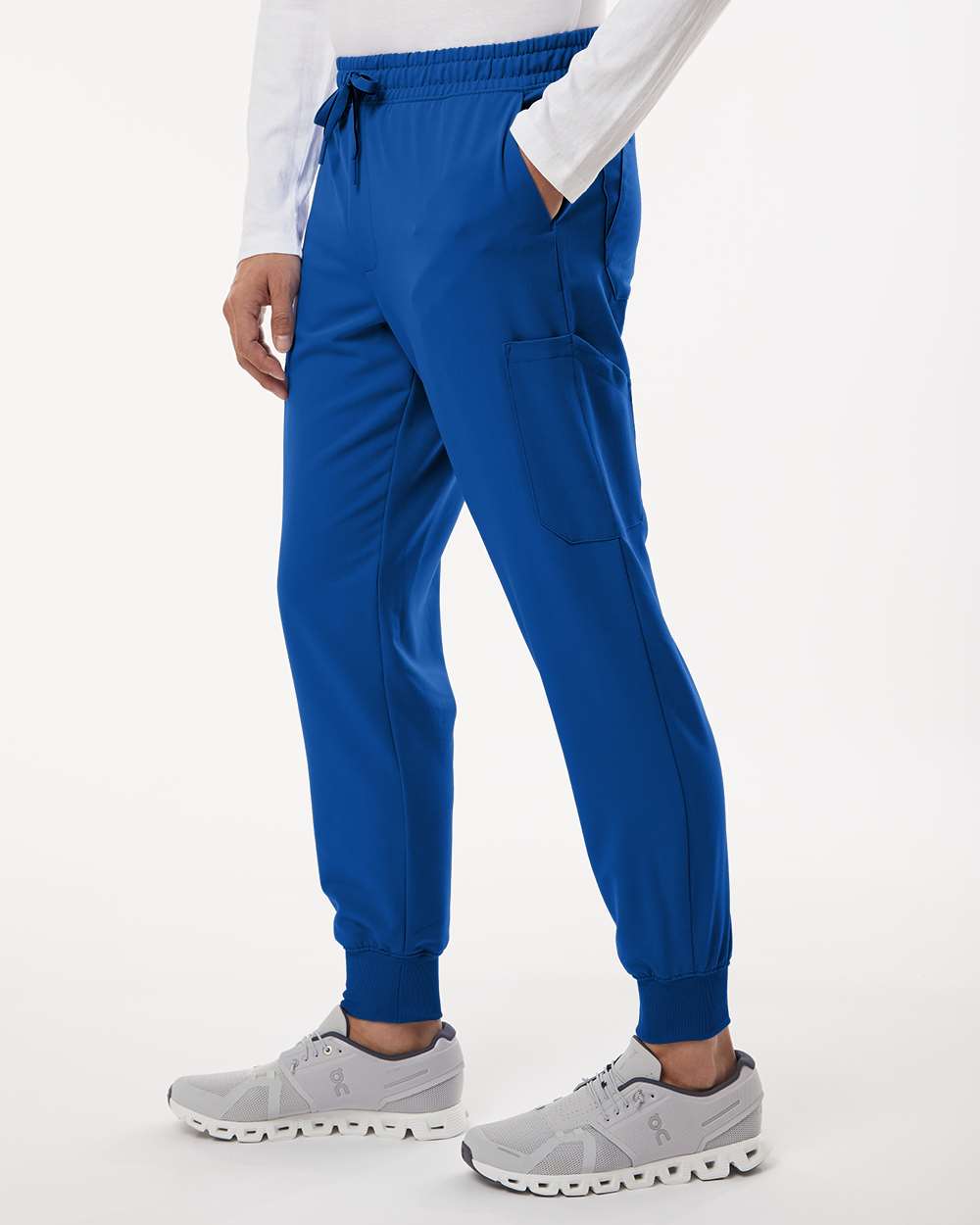Men's Osmo 8-Pocket Scrub Joggers - OnModelSide - B00345752 - Royal Blue