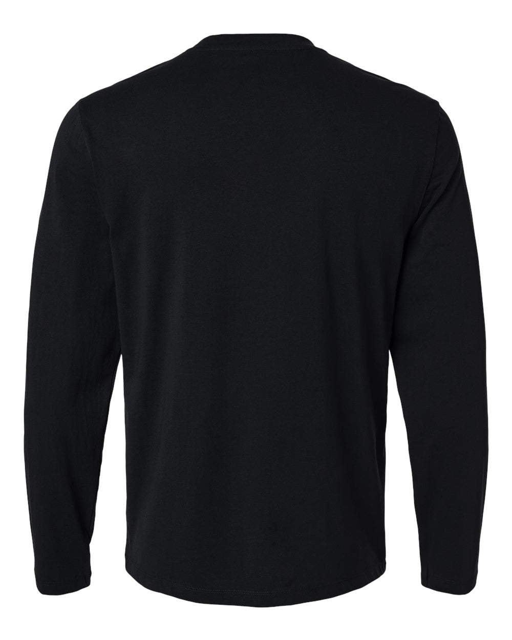 Men's RegenX Cotton Underscrub Long Sleeve T-Shirt - Back - B00445502 - Black