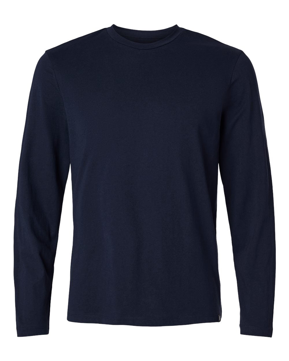 Men's RegenX Cotton Underscrub Long Sleeve T-Shirt - Front - B00445652 - Midnight Navy
