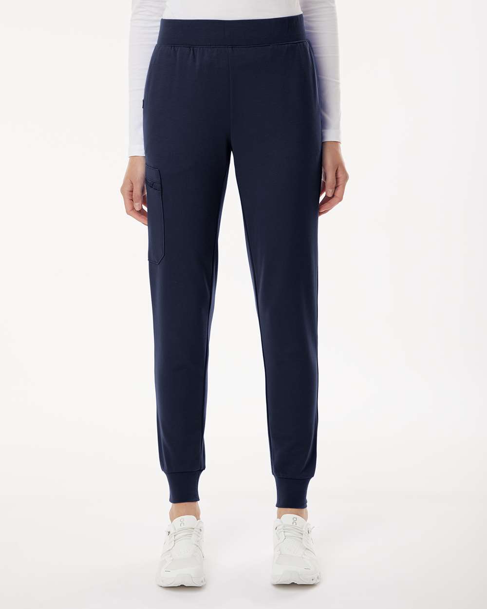 Women's Rubi Ultrasoft Scrub Joggers - OnModelFront - B01245651 - Midnight Navy