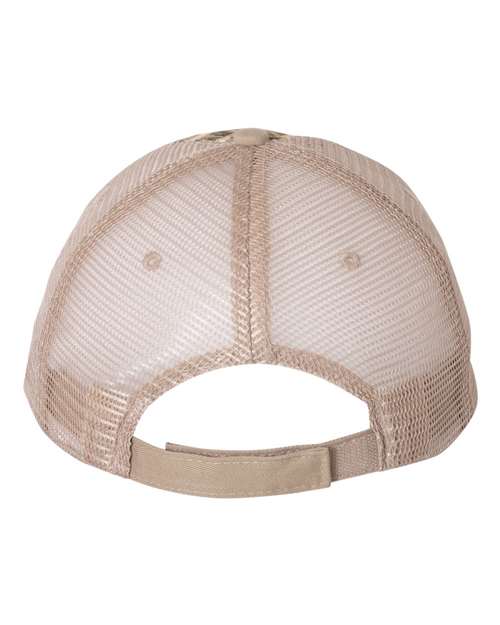 Licensed Camo Washed Mesh Cap - Back - B46295360 - Realtree Max 5/ Tan