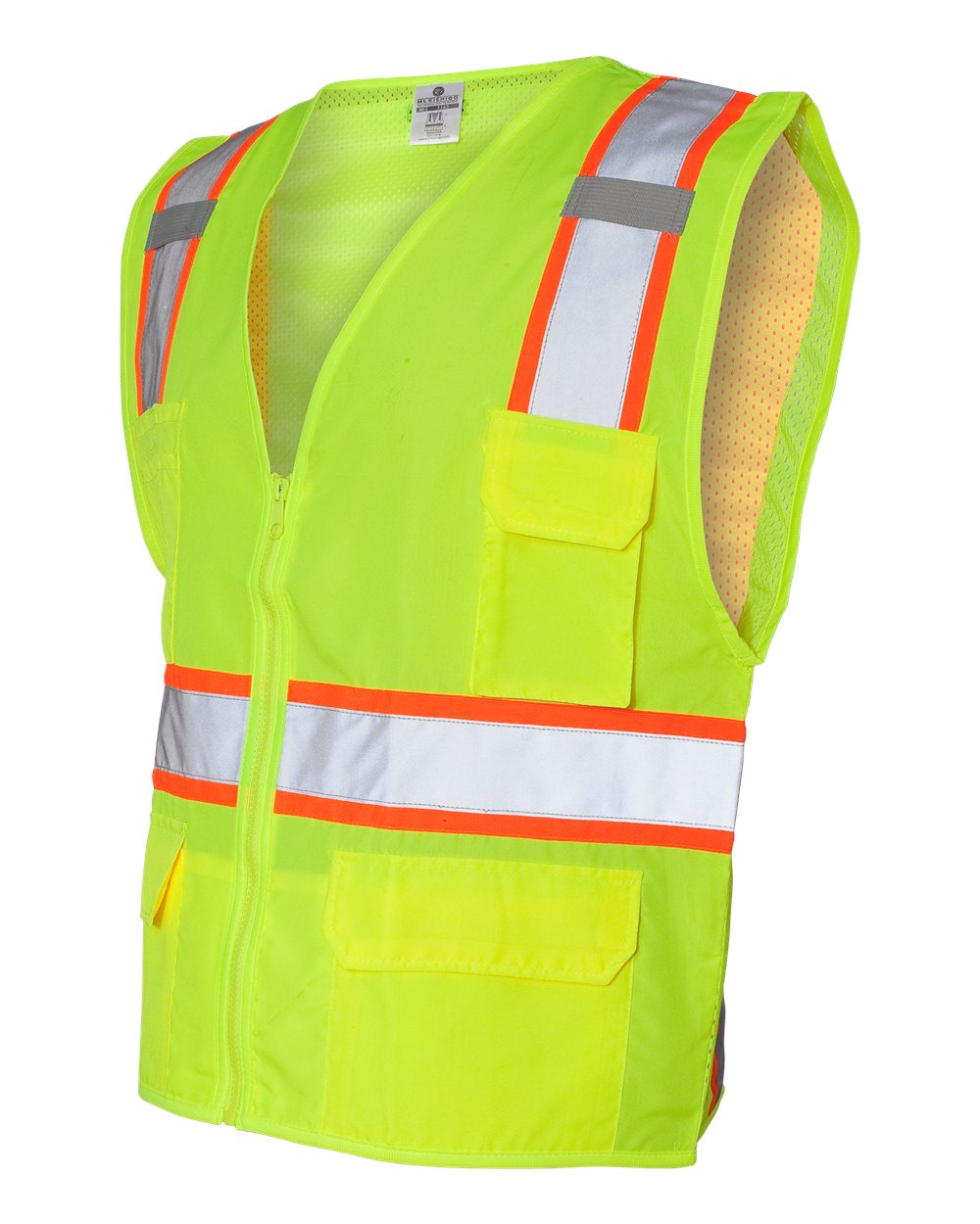 Unisex Ultra-Cool™ Solid Front Vest with Mesh Back - Side - B76729173 - Lime