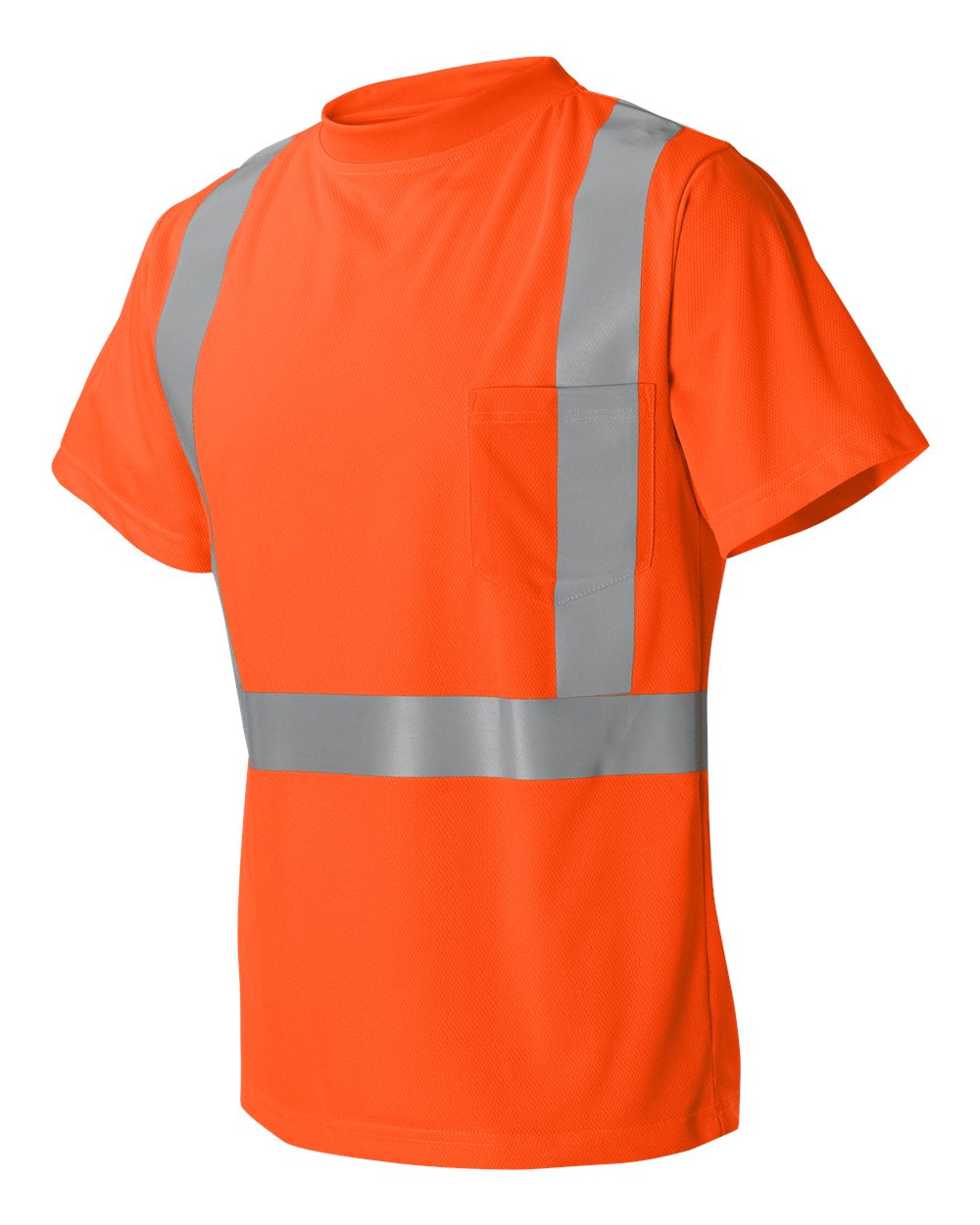 Unisex High-Performance Microfiber T-Shirt - Side - B86029663 - Orange