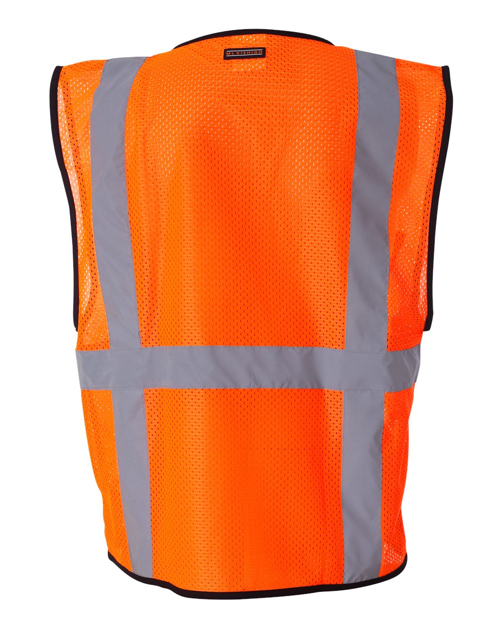 Unisex Economy Mesh 6-Pocket Vest - Back - B86129663 - Orange