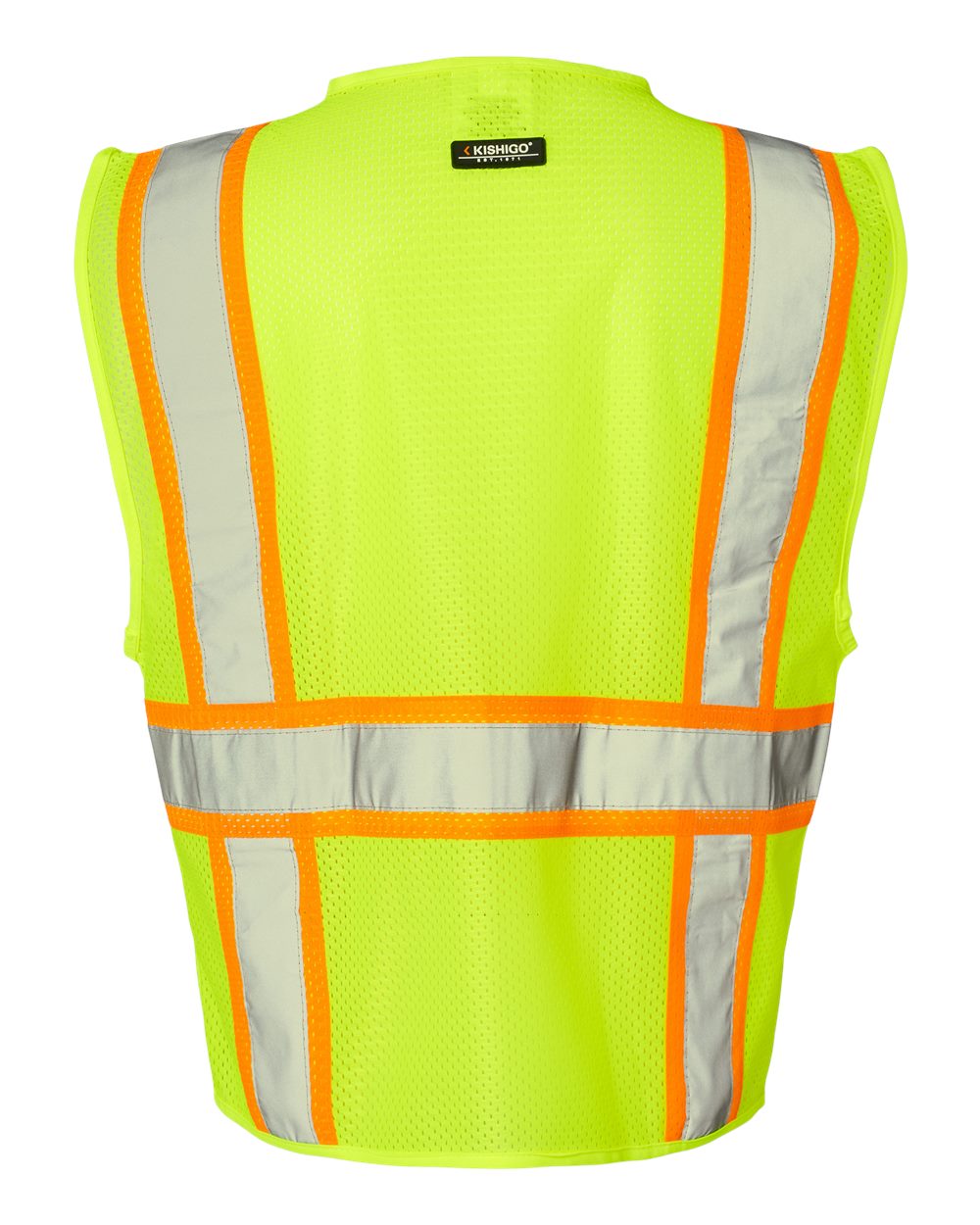 Unisex Ultra-Cool™ Multi-Pocket Vest - Back - B86329173 - Lime