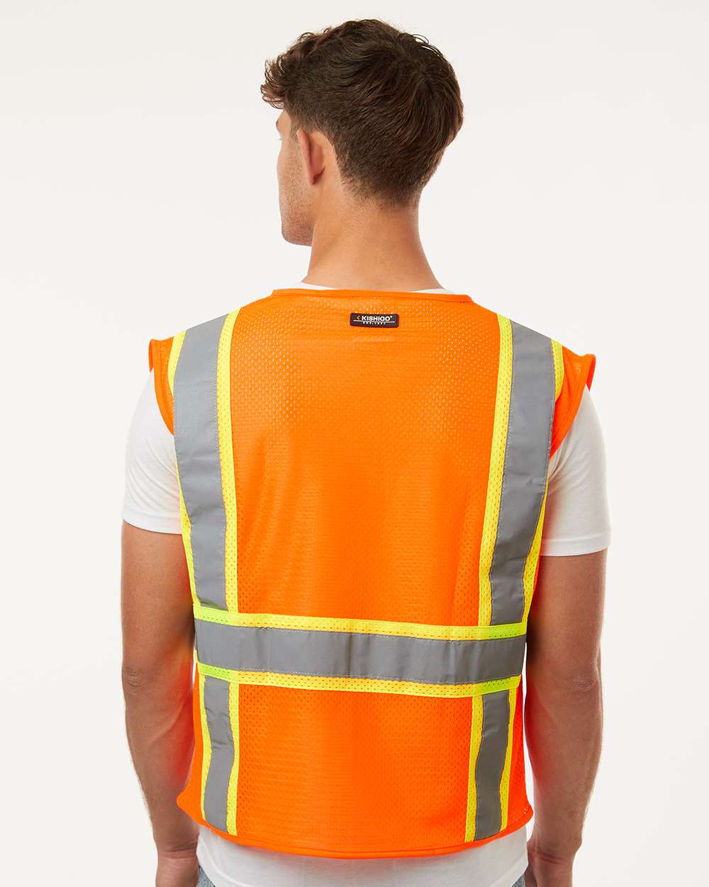 Unisex Ultra-Cool™ Multi-Pocket Vest - OnModelBack - B86329663 - Orange