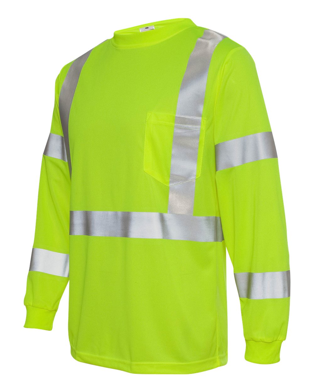 Unisex Long Sleeve Class 3 T-Shirt - Side - B87929173 - Lime