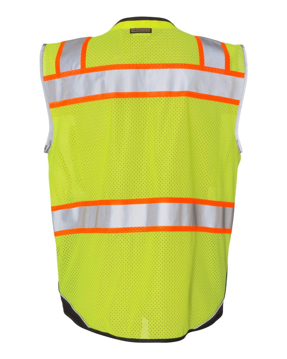 Unisex Premium Black Series® Black Bottom Class 2 Vest - Back - B65029174 - Lime