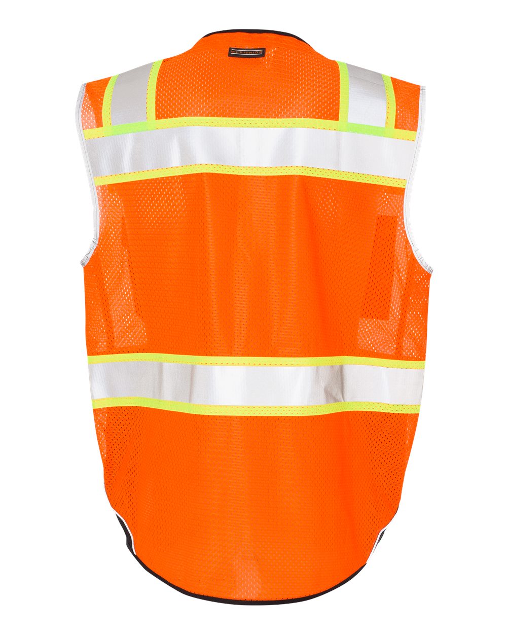 Unisex Premium Black Series® Black Bottom Class 2 Vest - Back - B65029664 - Orange