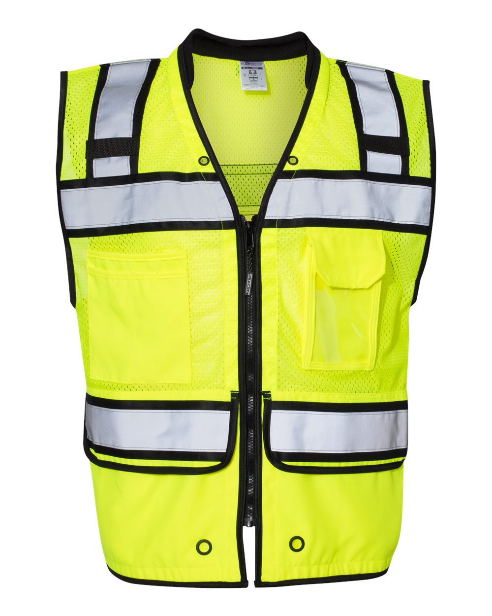 Unisex High-Performance Surveyors Vest - Front - B64429173 - Lime