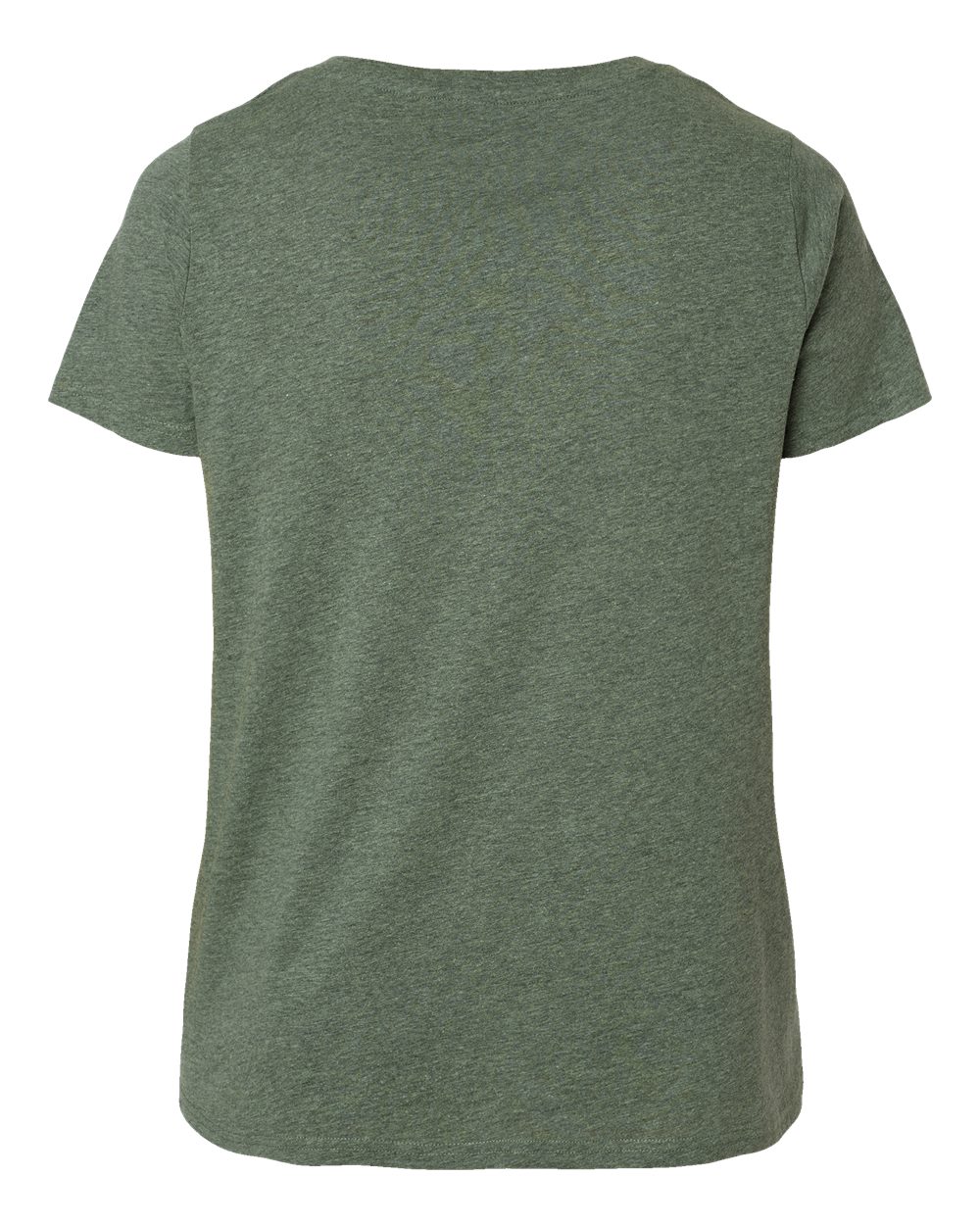 Women's Curvy Collection Fine Jersey V-Neck Tee - Back - B05038544 - Bamboo Blackout