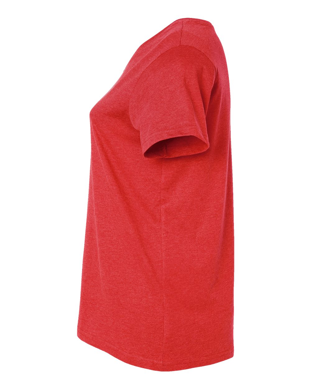 Women's Curvy Collection Fine Jersey V-Neck Tee - DirectSide - B05038712 - Vintage Red