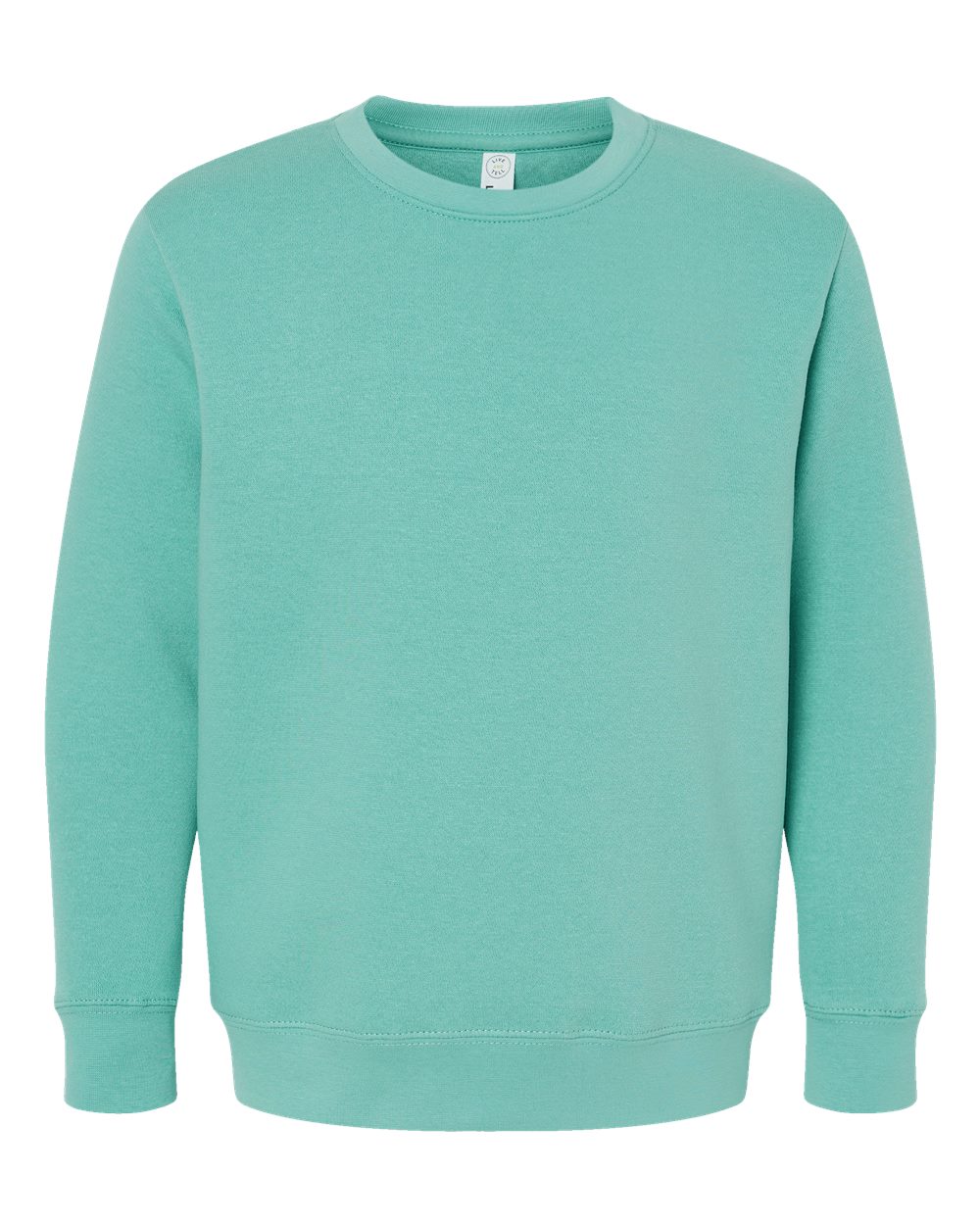 Youth Elevated Fleece Crewneck Sweatshirt - Front - B06638992 - Saltwater