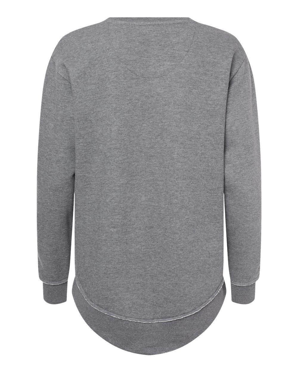 Women's Weekend Fleece Crewneck Sweatshirt - Back - B07038133 - Granite Heather